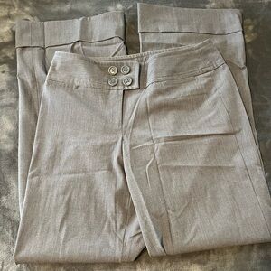 LOFT Gray Dress Pants Flat Front Design